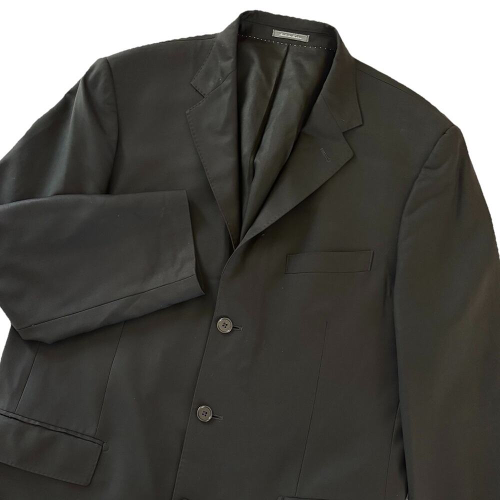 Saks Fifth Ave x Ermenegildo Zegna Trofeo Black Wool 3 Btn Blazer Sport Coat 42L